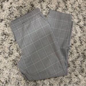 One Gray Plaid Dress Pants - Size Large